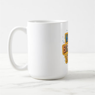 Mönstrat Grattis på födelsedagen Kaffemugg