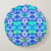 Mönstrat i fetstil, blå och ljust grönt former