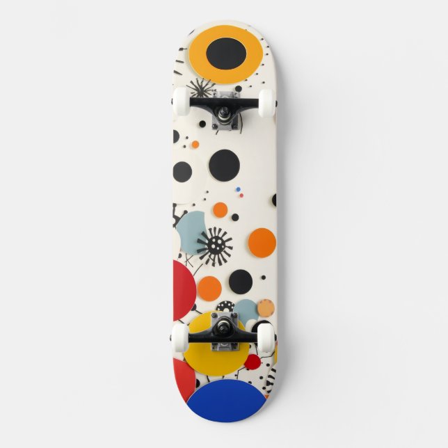 Mönstrat skateboard (Framsida)