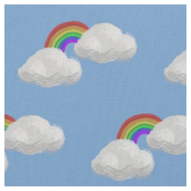 Mönstrat tyg för ändlösa regnbågar (Närbild)
