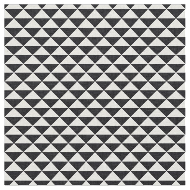 Mönstrat tyg för moderiktiga trianglar (svarten) (Närbild)