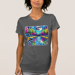 Monstream Creek Pop-Art Nature Design T-Shirt