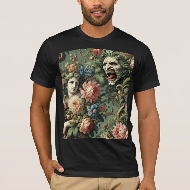 Monstres au Paradis – Gothic Wearable Art T Shirt (Framsida)