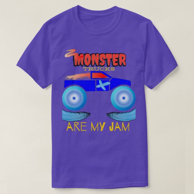 Monstret lastbilar är min sylt Monster Lastbilar T T Shirt (Design framsida)