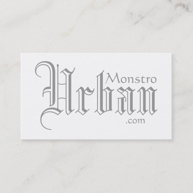 Monstro Urban.com visitkortar Visitkort (Framsida)