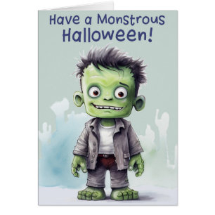 Monstrous Halloween Hälsningskort