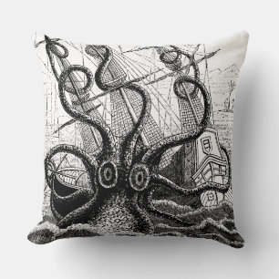 Monstrous Octopus angriper en Frakt Kudde