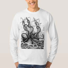 Monstrous Octopus angriper en Frakt T Shirt