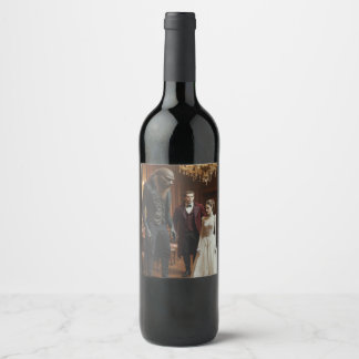 Monstrous Soiree: Edwardian Nocturne Vinflaska Etikett