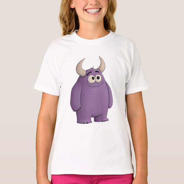 Monstruo morado t shirt (Framsida)