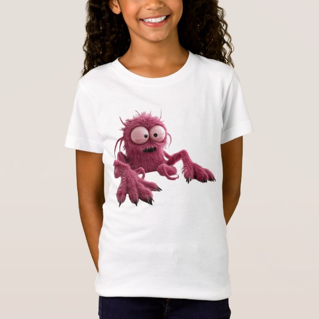 Monstruo rosado t shirt (Framsida)