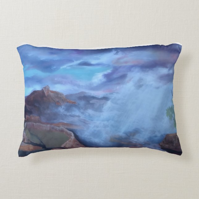Monsun vid Grand Canyon Prydnadskudde (Framsidan)