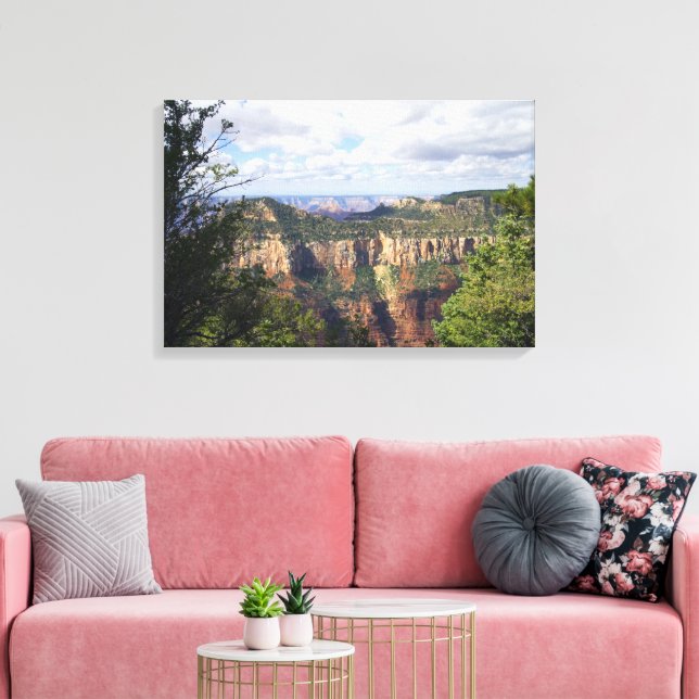 Monsunsäsong vid Grand Canyons norra kant Canvastryck (Insitu (Vardagsrum))