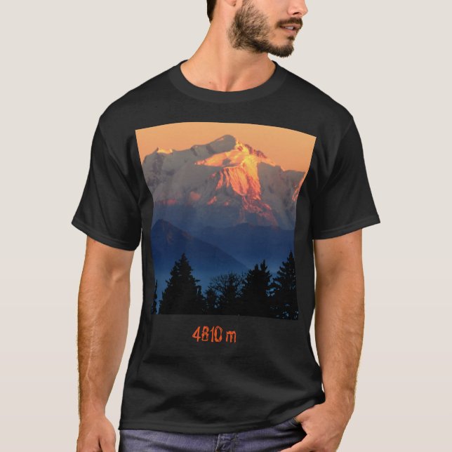 Mont Blanc 4810 T-tröja T Shirt (Framsida)