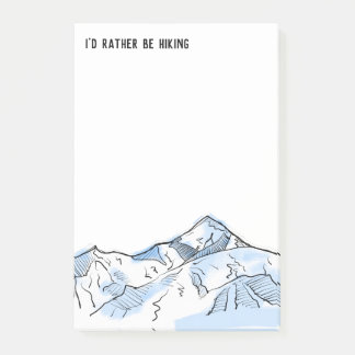 Mont Blanc Alpine Scene jag hellre skulle hysa Post-it Block