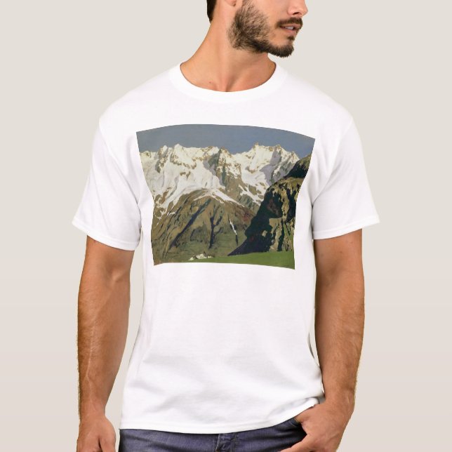Mont Blanc berg, 1897 Tee (Framsida)