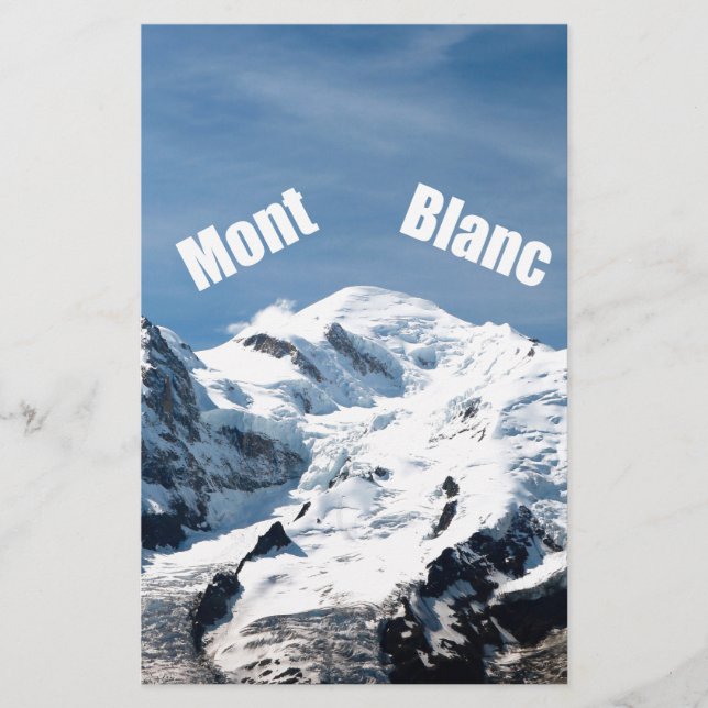 Mont Blanc-berget - magnifikt! (Framsida)