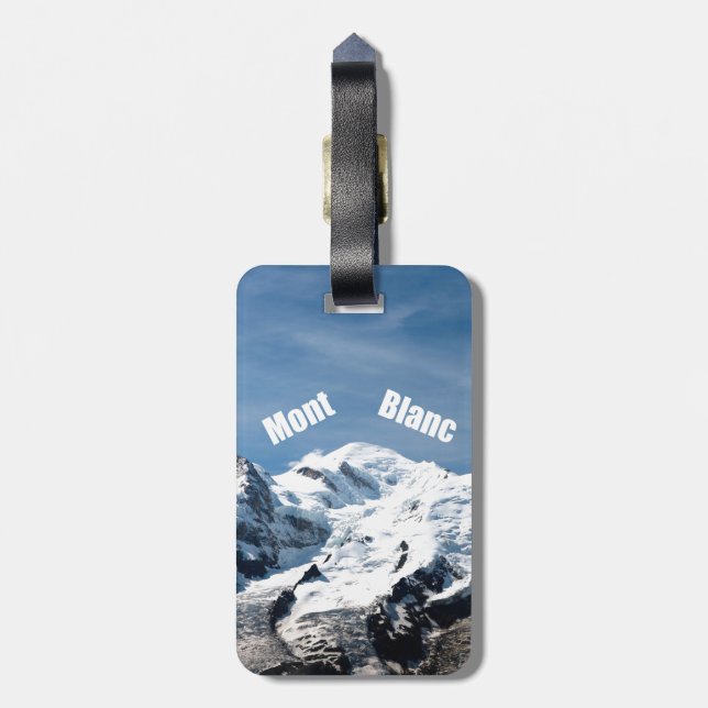 Mont Blanc-berget - magnifikt! Bagagebricka (Baksidan Lodrät)