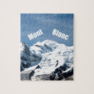 Mont Blanc-berget - magnifikt! Pussel