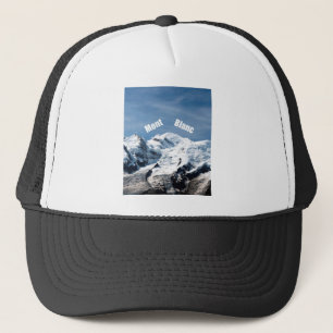 Mont Blanc-berget - magnifikt! Truckerkeps