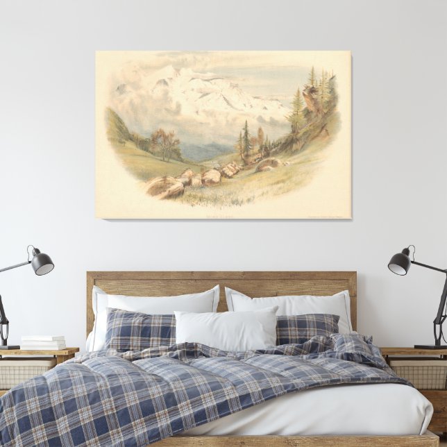 Mont Blanc Canvastryck (Insitu (sovrum))