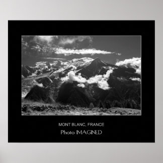 MONT BLANC, CHAMONIX, FRANKRIKE POSTER