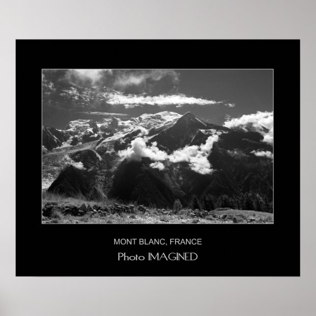 MONT BLANC, CHAMONIX, FRANKRIKE POSTER (Framsidan)