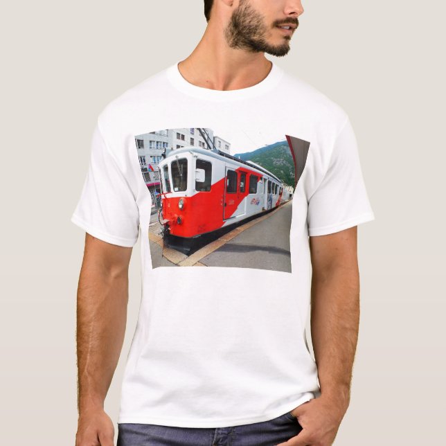 Mont Blanc Express tåg T Shirt (Framsida)