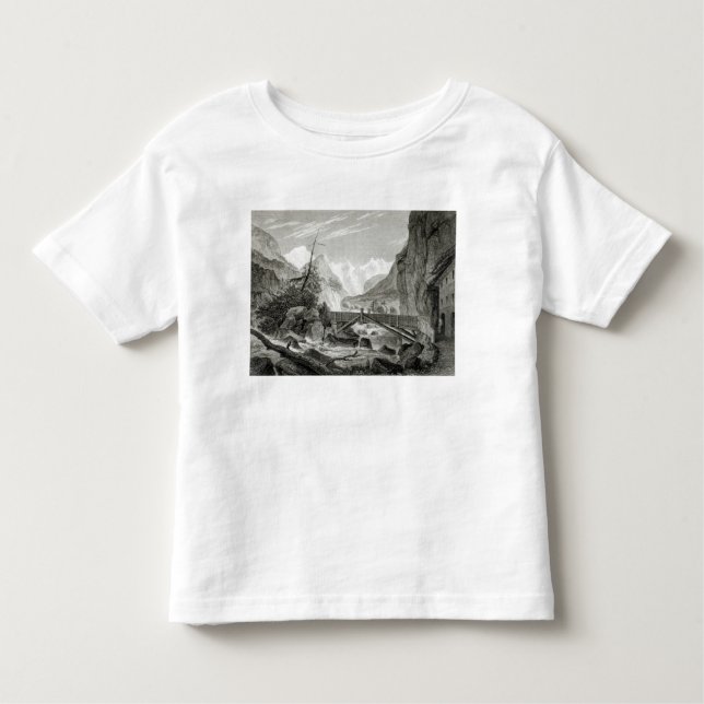 Mont Blanc från baden av St. Didier T-shirt (Framsida)