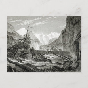 Mont Blanc från St. Didier Baths Vykort