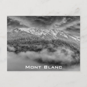 Mont Blanc Frankrike Fransk Alpernas Travel Photo Vykort
