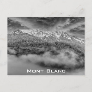 Mont Blanc Frankrike Fransk Alpernas Travel Photo Vykort