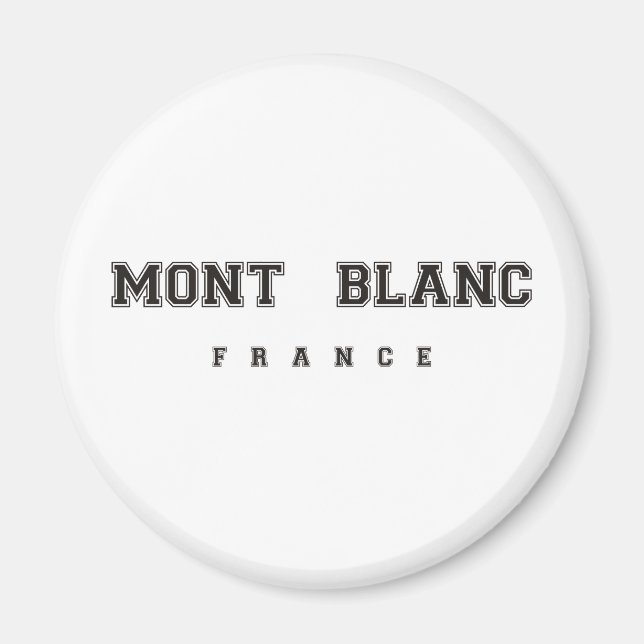 Mont Blanc Frankrike Magnet (Framsidan)