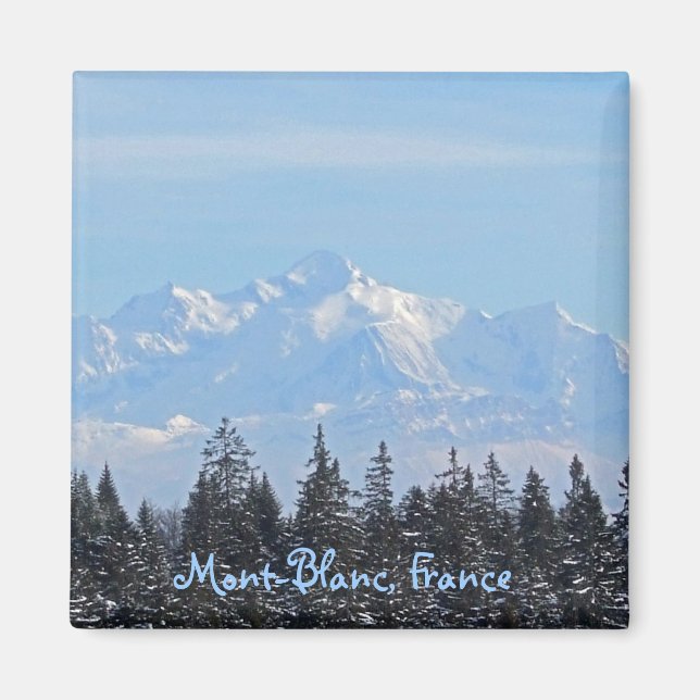 Mont-Blanc, Frankrike Magnet (Framsidan)