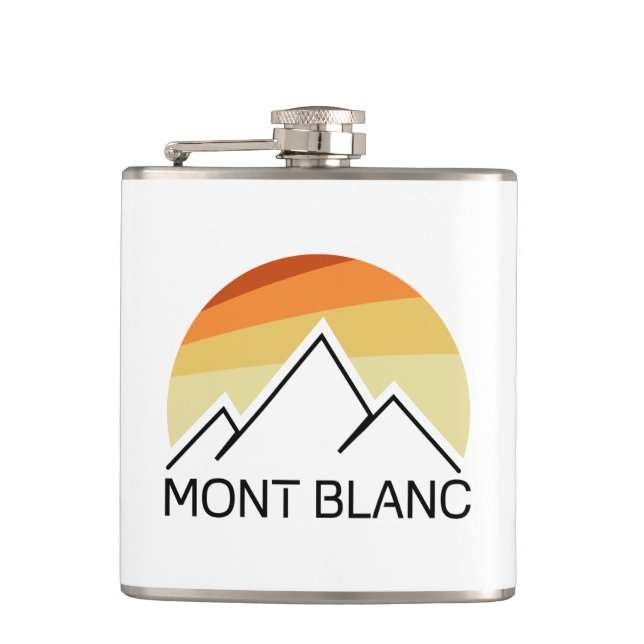 Mont Blanc Frankrike Retro Fickplunta (Framsidan)