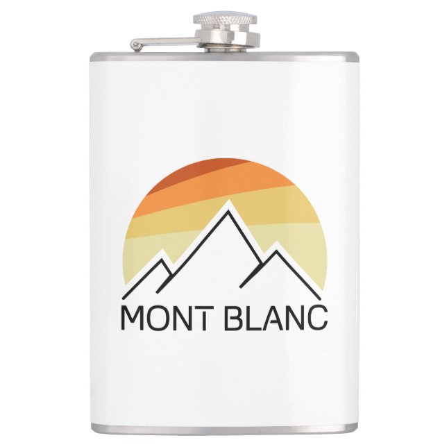 Mont Blanc Frankrike Retro Fickplunta (Framsidan)