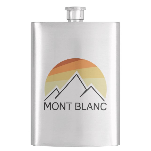 Mont Blanc Frankrike Retro Fickplunta (Framsidan)