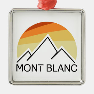 Mont Blanc Frankrike Retro Julgransprydnad Metall