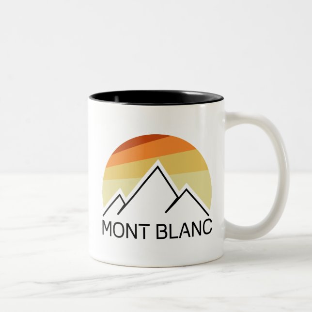 Mont Blanc Frankrike Retro Två-Tonad Mugg (Höger)