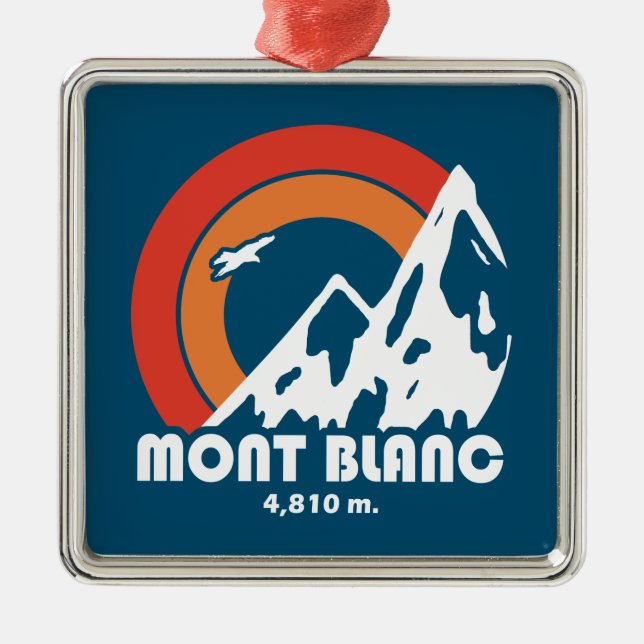 Mont Blanc Frankrike Sol Eagle Julgransprydnad Metall (Framsidan)
