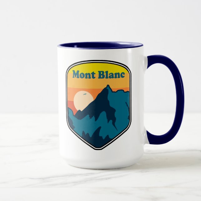 Mont Blanc Frankrike Sunrise Mugg (Höger)