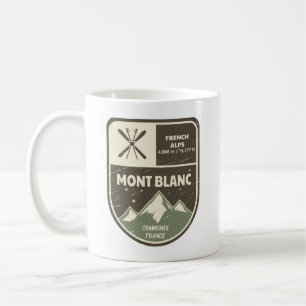 Mont Blanc Fransk Alpernor Chamonix Frankrike Kaffemugg