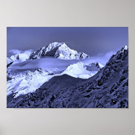 Mont Blanc Les Arcs-Alpernor, Fransk, Frankrike Poster