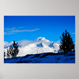 Mont Blanc Les Arcs-Alpernor, Fransk, Frankrike Poster