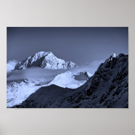 Mont Blanc Les Arcs-Alpernor, Fransk, Frankrike Poster