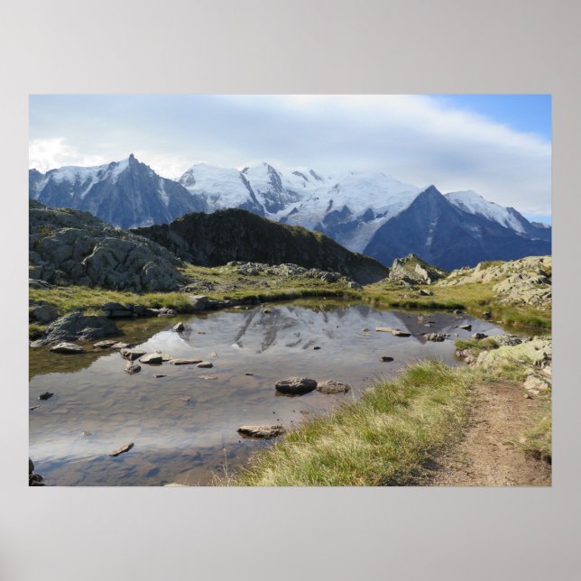 Mont Blanc-massiv Poster (Framsidan)