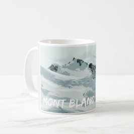 Mont Blanc Mountain Peak, Frankrike Kaffemugg
