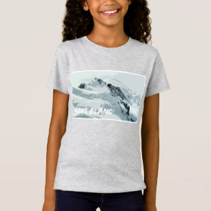 Mont Blanc Mountain Peak, Frankrike T Shirt