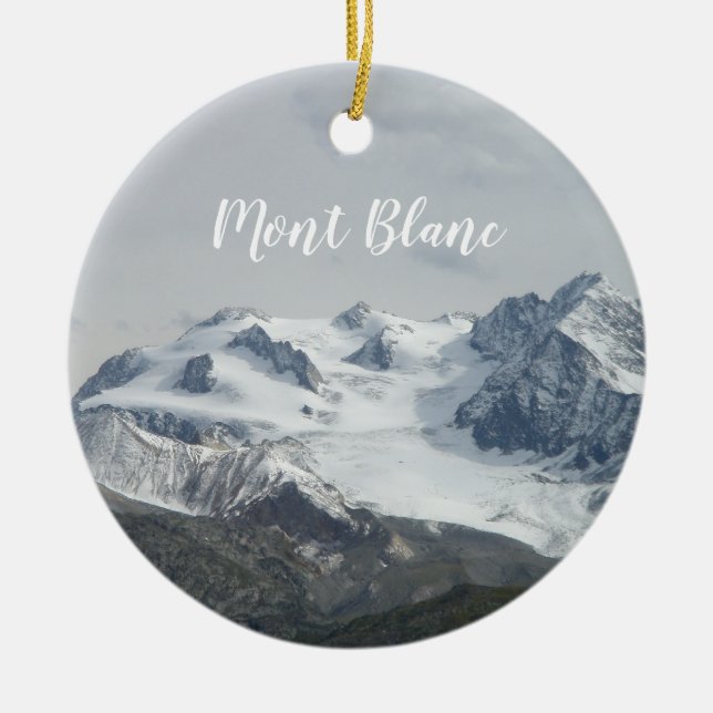 Mont Blanc Ornament med tak för snö (Framsidan)