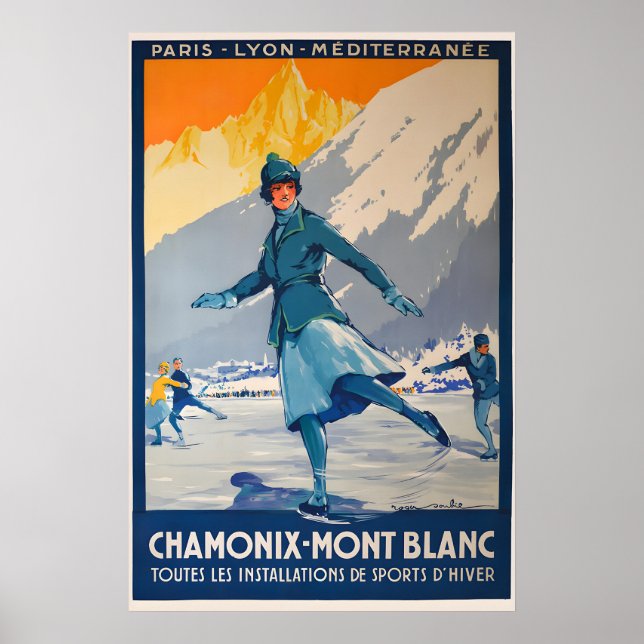 Mont Blanc Resemaffisch Poster (Framsidan)